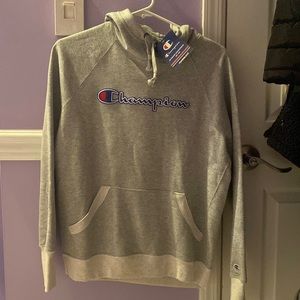 Brand new gray champion hoodie